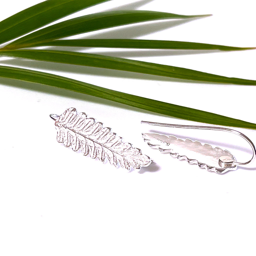 Lavender Leaf Earrings