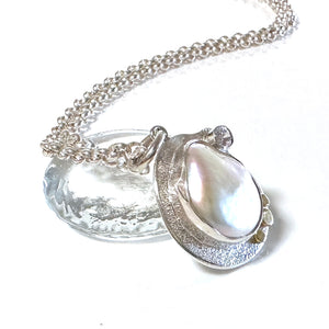 22K Gold and Pure Silver Mermaids Treasure Necklace