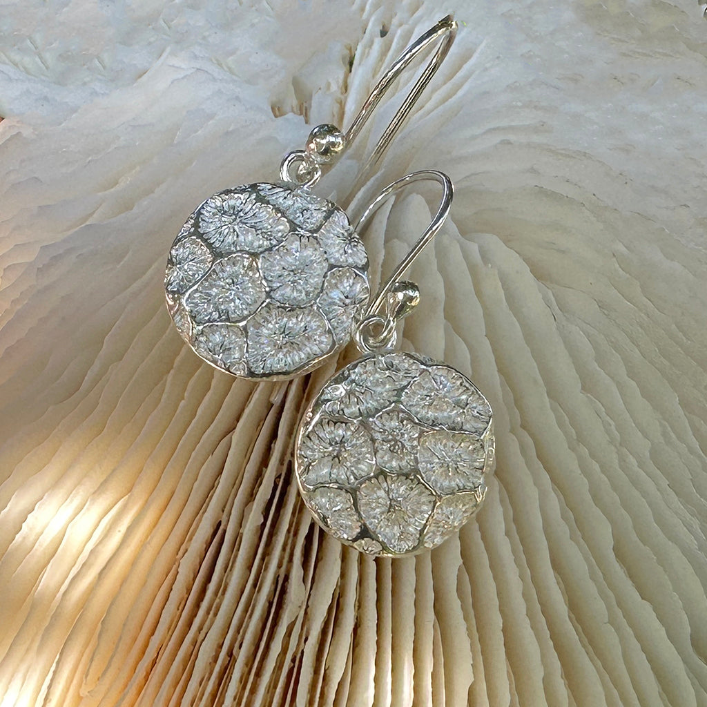 Ocean Coral Sparkle earrings