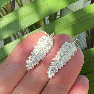 Lavender Leaf Earrings