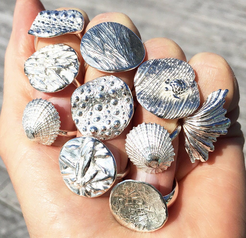 Collection of Coastalstyle Australia Pure silver rings