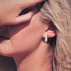 Manta Ray hoops and akoya pearls