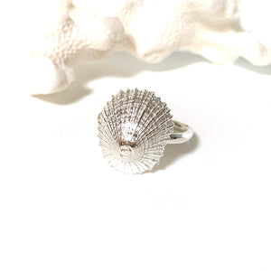 Pure Silver Ocean inspired Treasure Ring