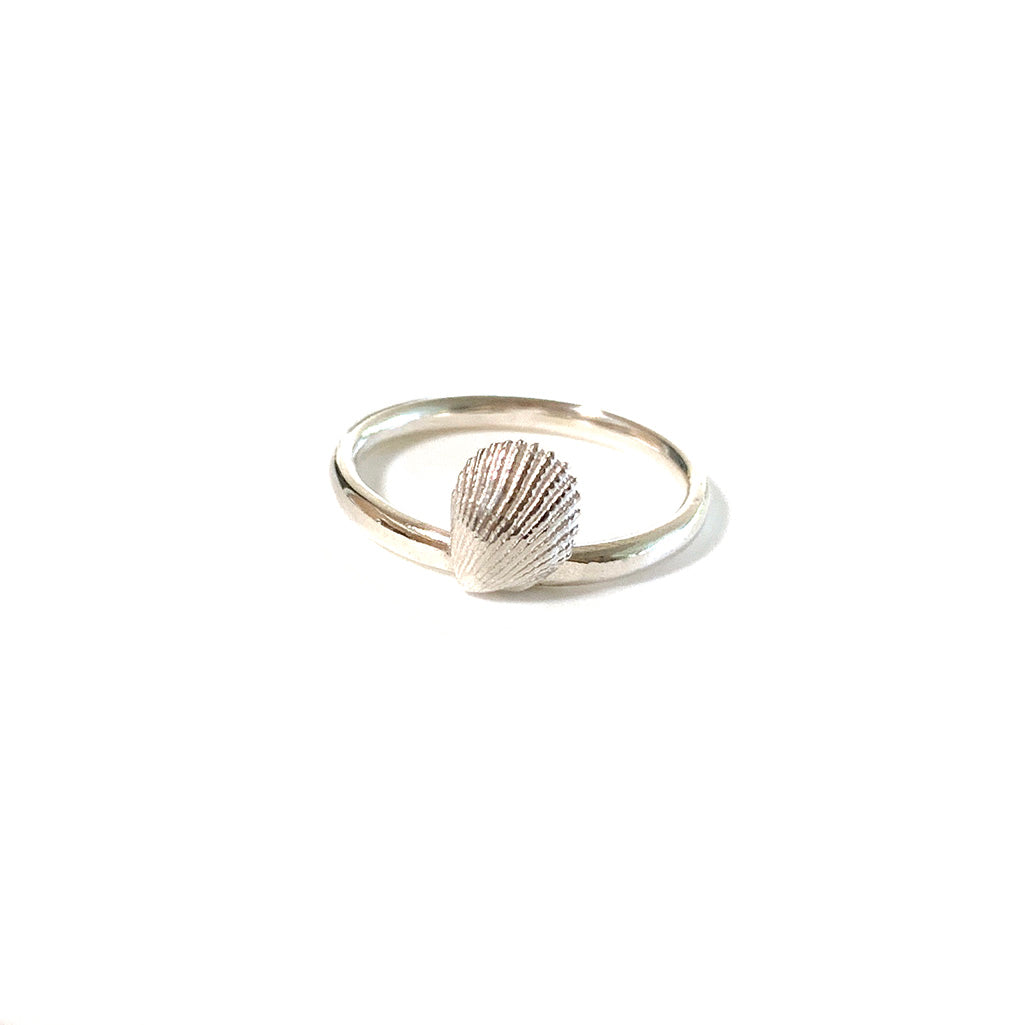Silver Sea inspired Stacking Ring
